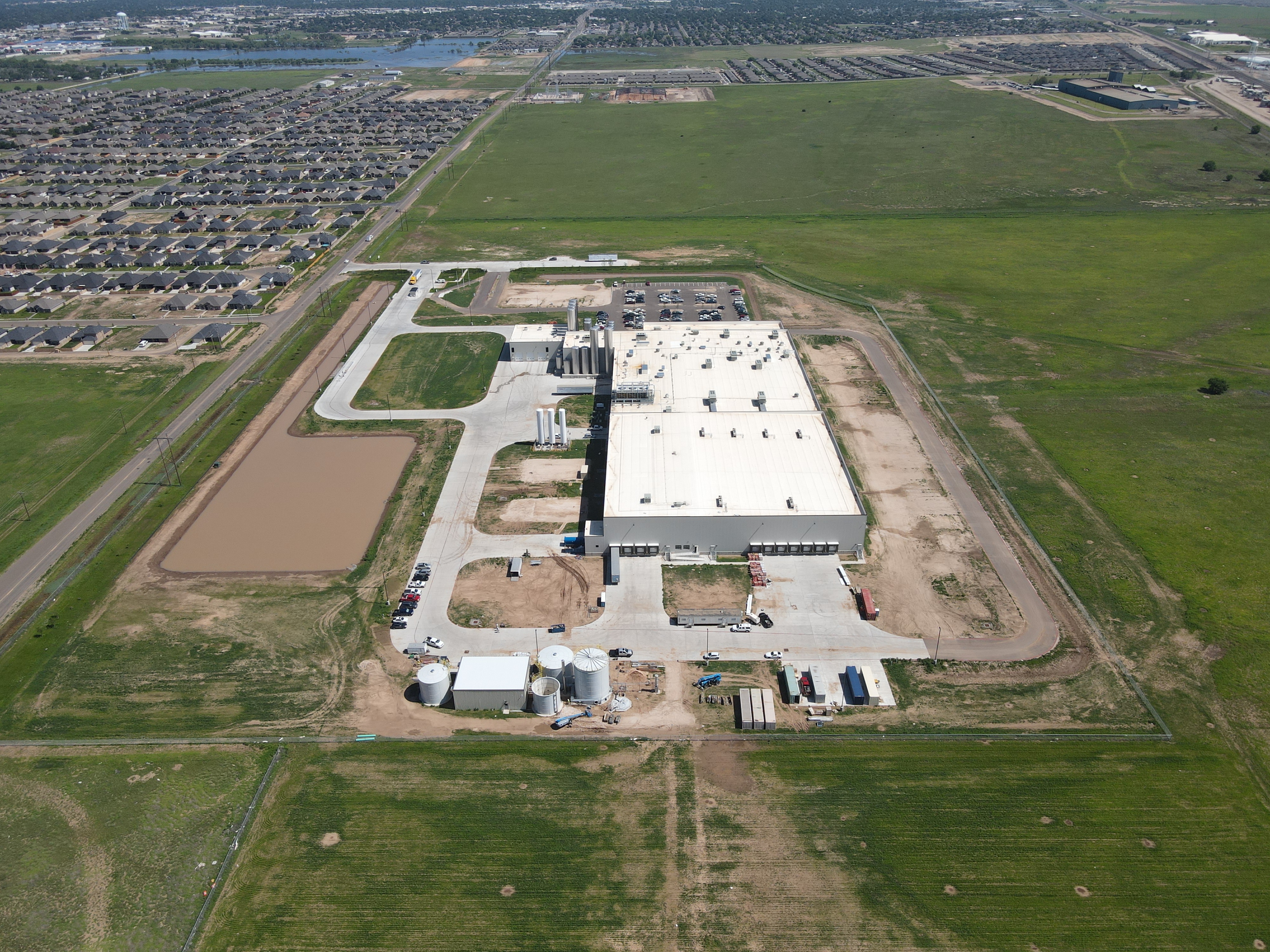 Completed facility, south aerial