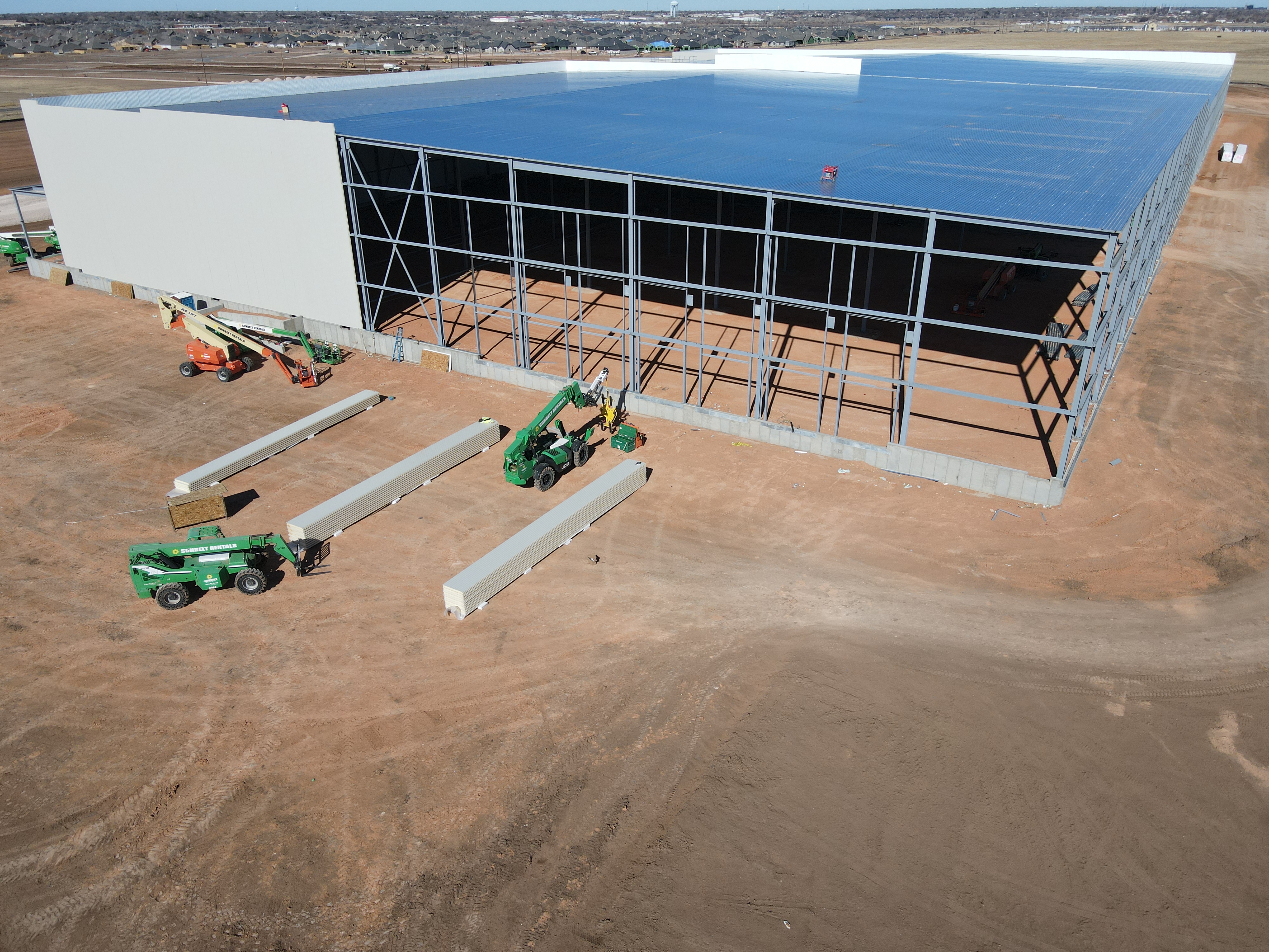 Southeast corner, early construction