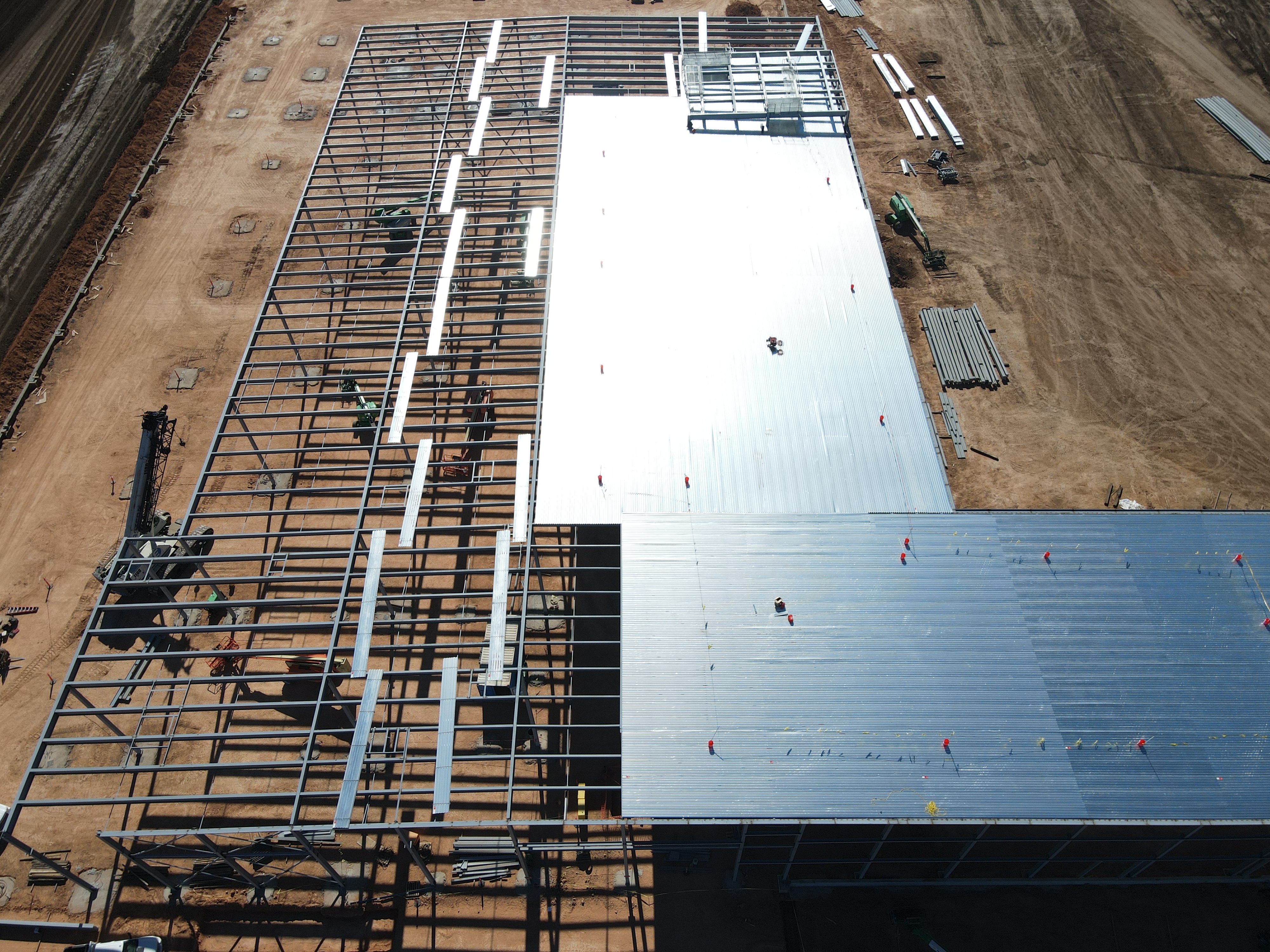 Steel skeleton, north