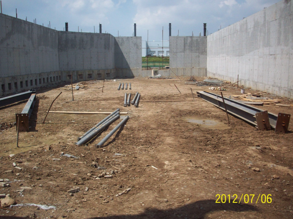 Bin 10 interior after strip