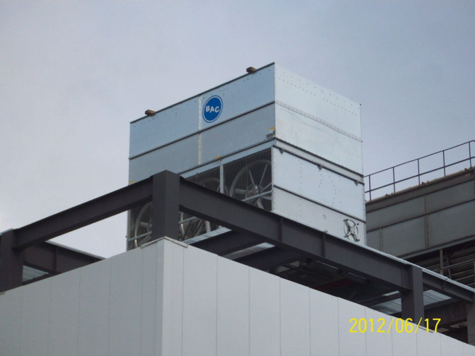 BAC cooling tower assembled