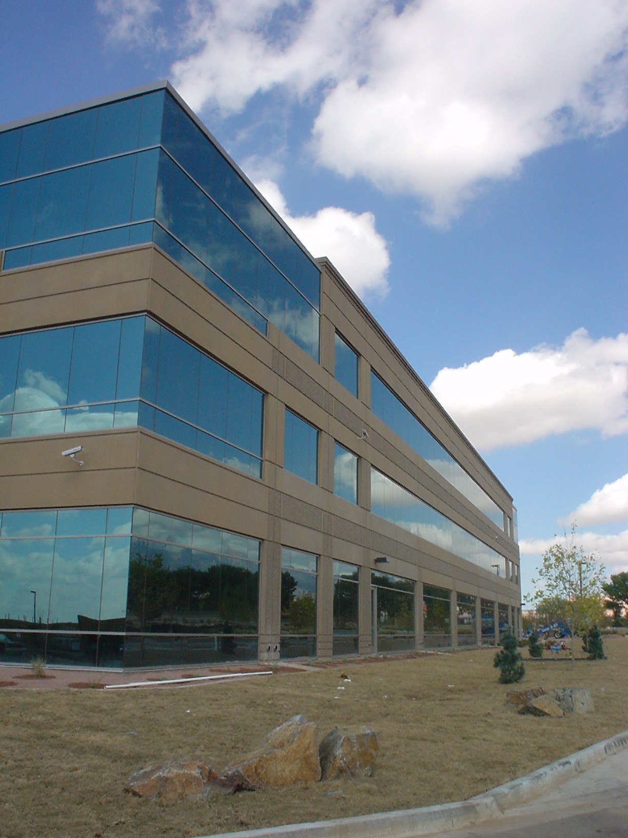 High-security office. front elevation