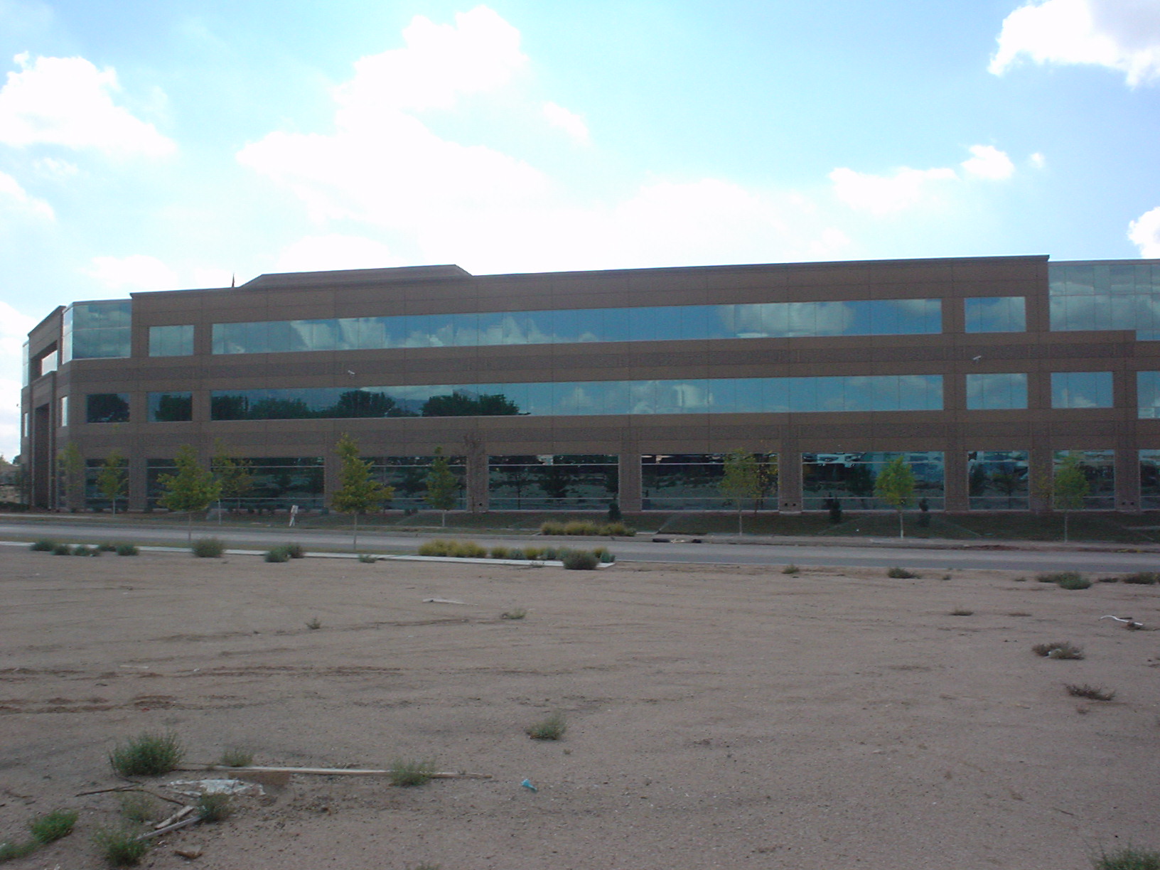 High-security office. parking and entry