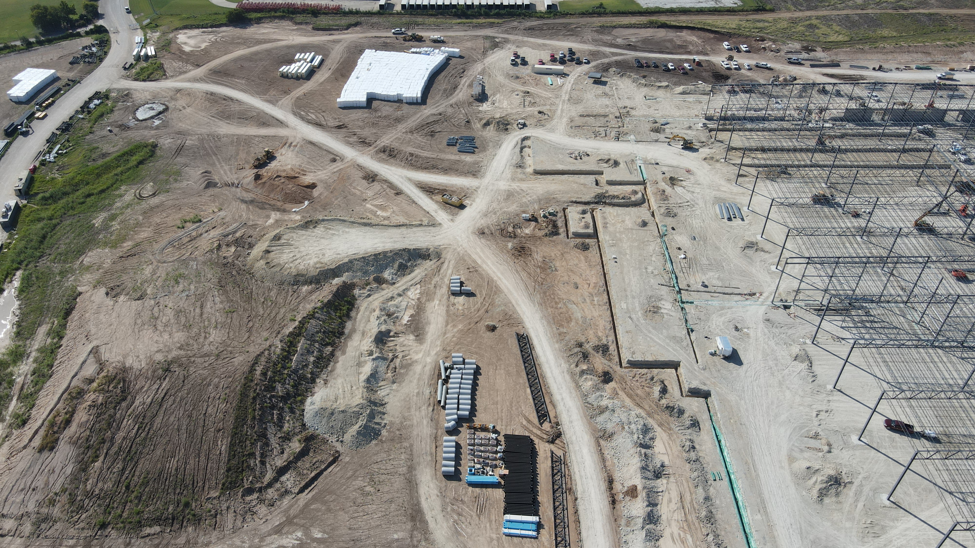 Progress view across the main structure.